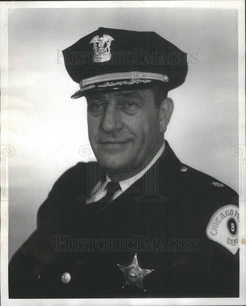 1966 Press Photo Thomas Scott Marriner commander of the Chicago Police Departmen - Historic Images