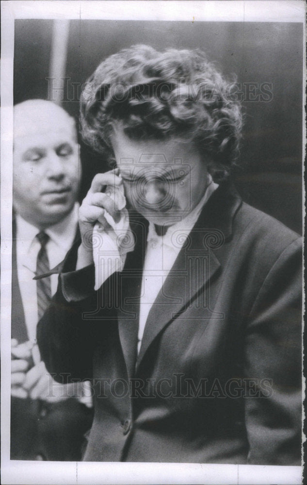 1963 Press Photo Doris Marriott  First Degree Murder Indianapolis trial - Historic Images