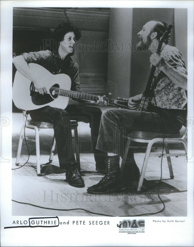 Press Photo Arlo Guthrie Ainger Revinia Festival Association - Historic Images