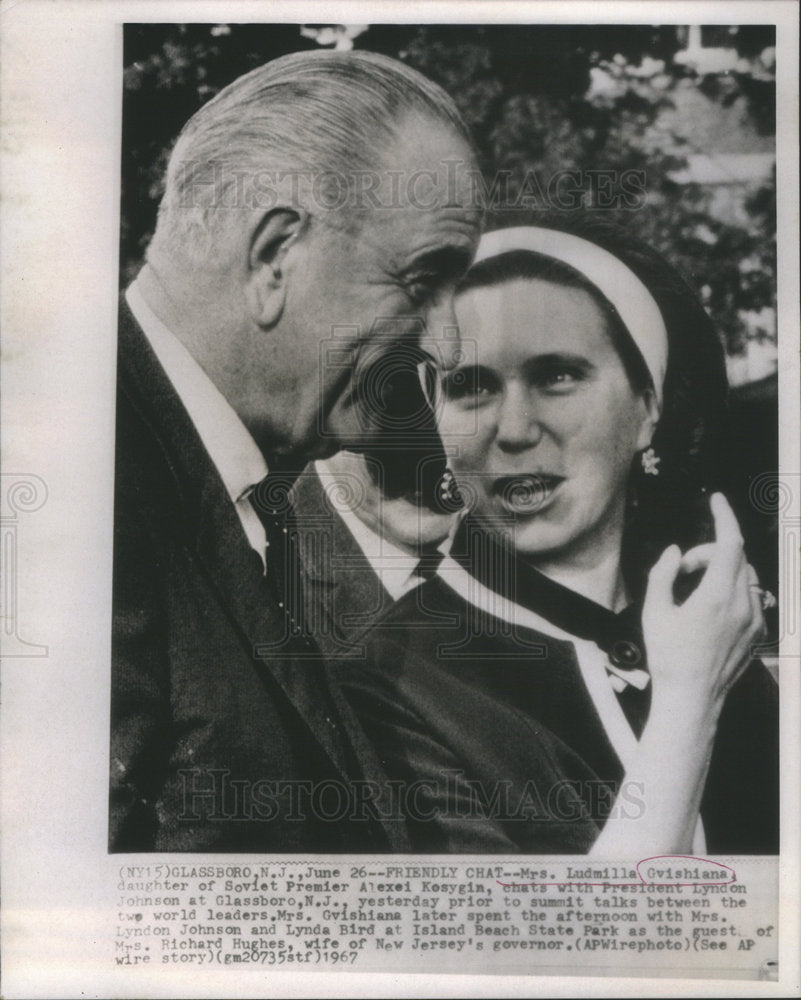 1967 Mrs. Ludmilla Gvishiana daughter of Soviet Premier Alexei Kosyg - Historic Images