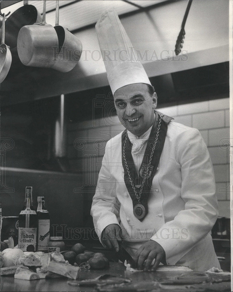 1967 Chef Walter Haas one of Germany&#39;s most renowned chefs - Historic Images