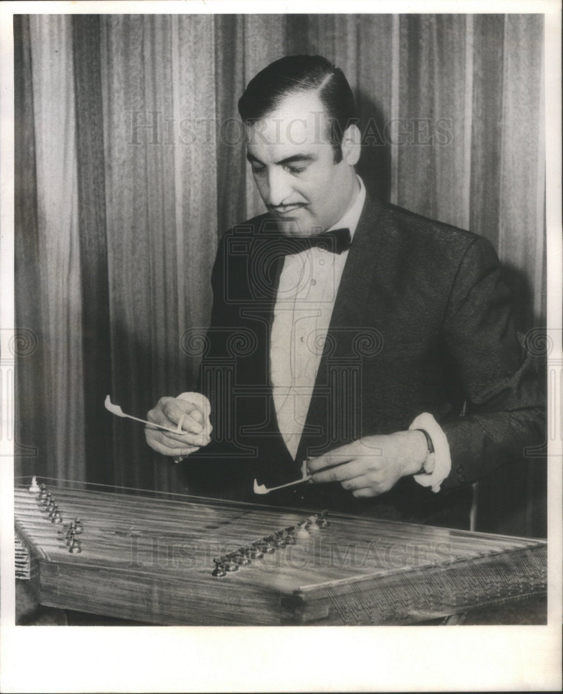 1969 Press Photo Kiu Haghighi, Santour Player - RSC77971 - Historic Images