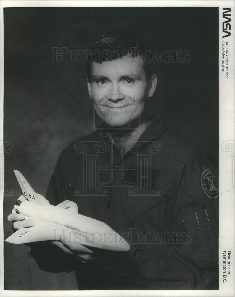 1976 Press Photo Astronaut Fred W. Haish, Jr., Space Shuttle Commander - Historic Images