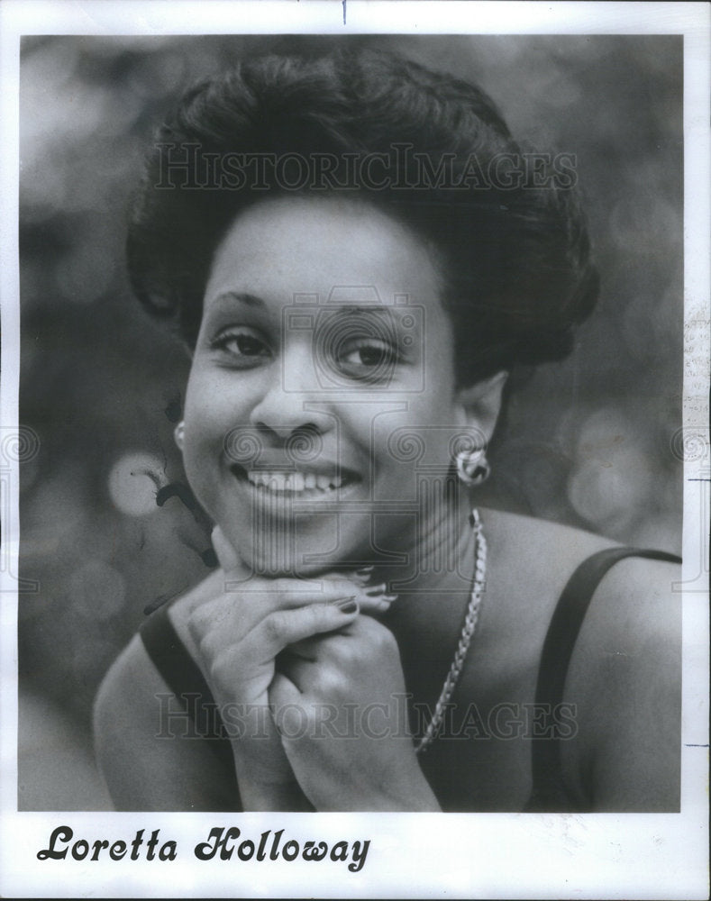 1976 Loretta Holloway Singer South Carolina - Historic Images