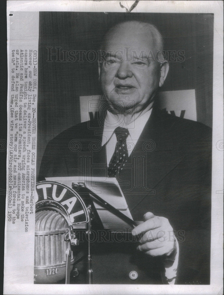 1950 Herbert Hoover United States President  - Historic Images