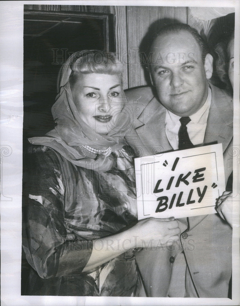 1952 Bandleader Billy May and Joan Gastel.  - Historic Images