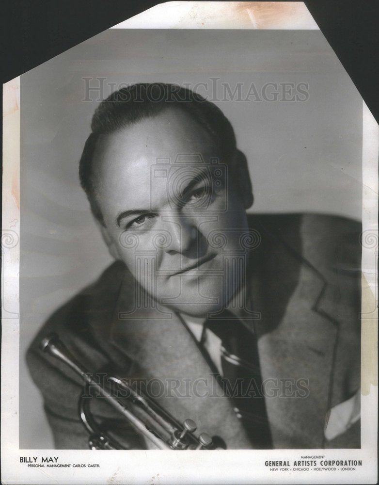 1953 Press Photo Billy May Exponent of the "Fresh Approach" to popular Music - Historic Images