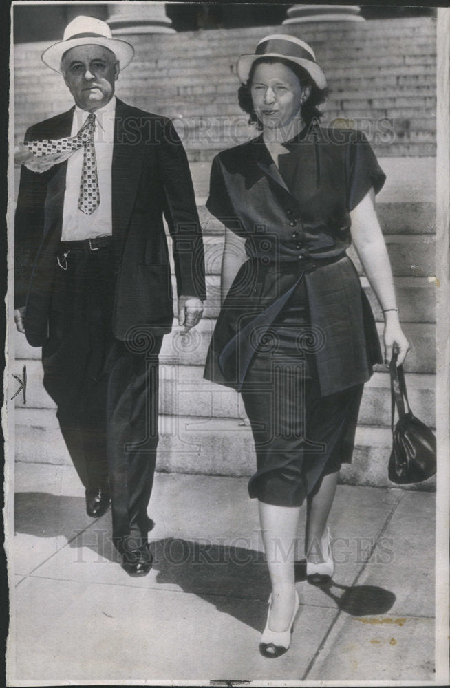 1947 Former congressman Andrew J.May and Mrs.C.B. Robarts - Historic Images