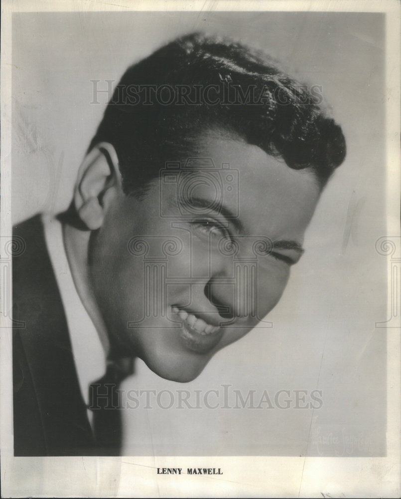 1960 Press Photo American voice actor and announcer. Lenny Maxwell - Historic Images