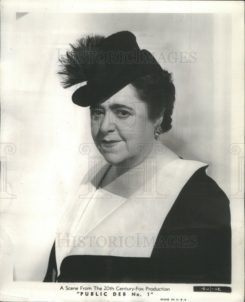 1946 Press Photo Elsa Maxwell American Gossip Columnist Author Songwriter - Historic Images