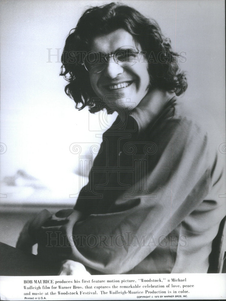 1970 Robert Maurice Businessman Maurice Produce Woodstack - Historic Images