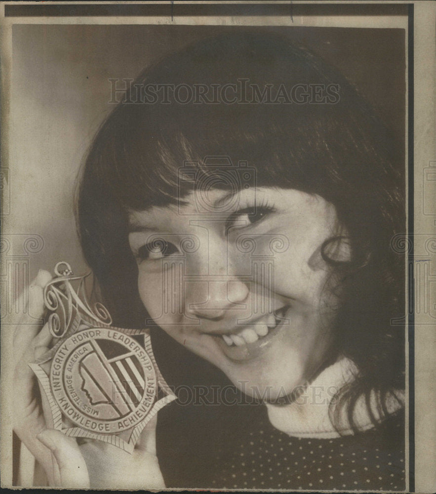 1973 Press Photo Miss Teenage America 1974, Lori Matsukawa - Historic Images