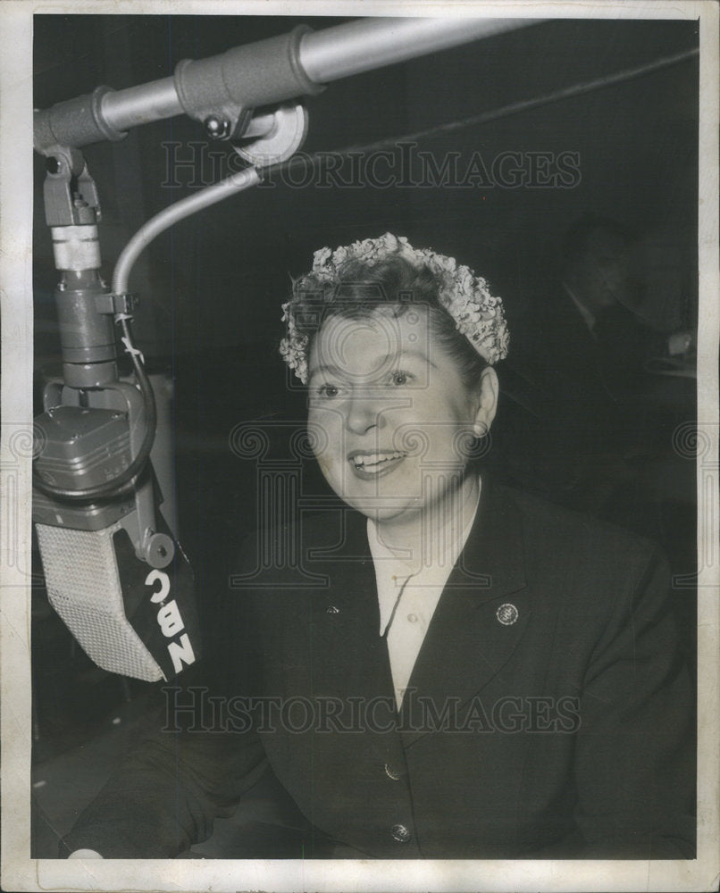 1958 Press Photo MERRY FIELDS RADIO ARTIST - RSC78971 - Historic Images