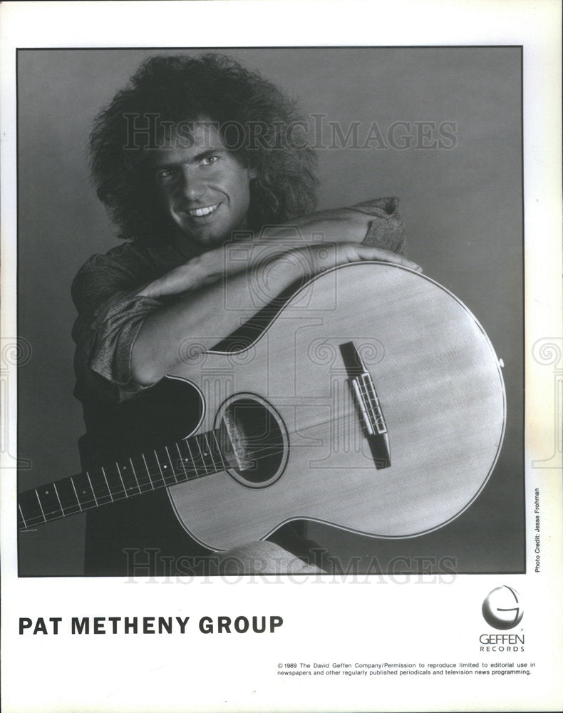 1989 Press Photo Grammy Nominated Pat Metheny Jazz Musician - Historic Images