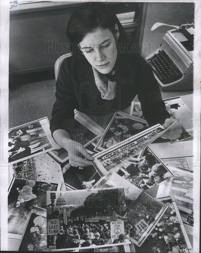 1969 Press Photo Jill Metcoff Washington Moratorium - Historic Images