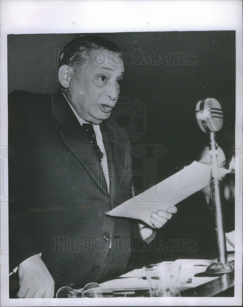 1954 Press Photo MOSA PIJADE YUGOSLAVIAN COMMUNIST - Historic Images