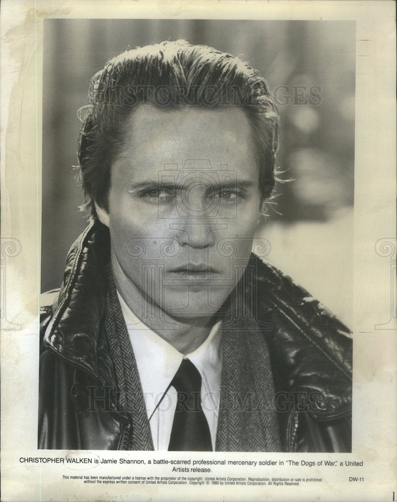 1981 Press Photo Christopher Walken The Dogs of War - Historic Images