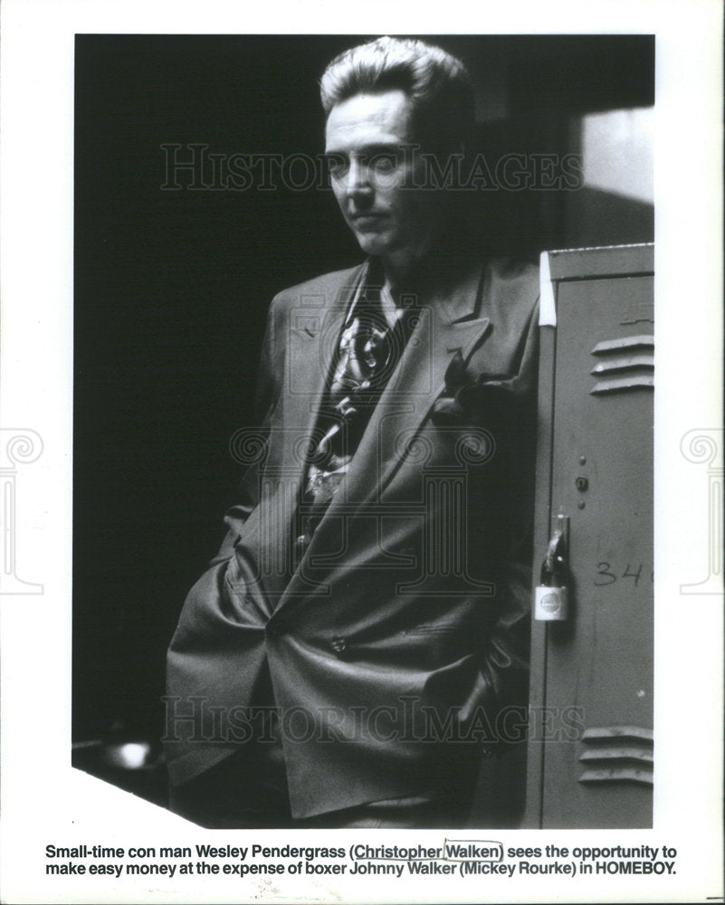 1988 Press Photo Christopher Walken Homeboy - Historic Images