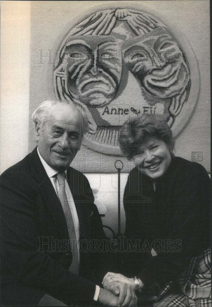 1989 Press Photo Eli Wallach and Anne Jackson Actor/Actress - Historic Images