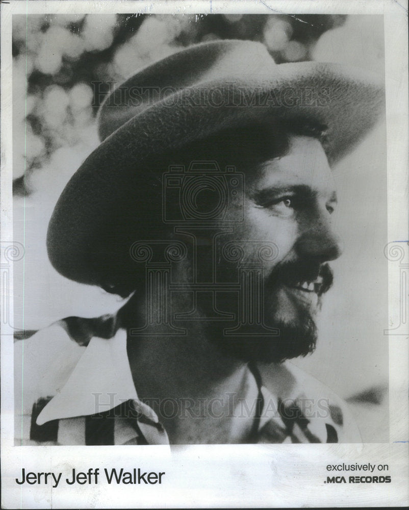 1975 Jerry Jeff Walker American Country Music Singer - Historic Images