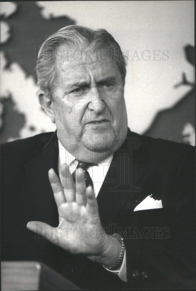 1991 Press Photo Vernon Walters Ambassador United Nations - RSC79349 - Historic Images