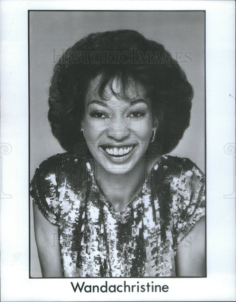 1985 Press Photo Wandachristine American Television Stage Film Actress - Historic Images