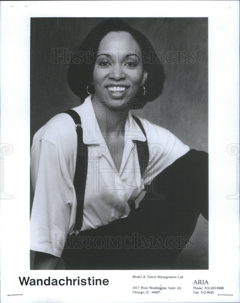 Press Photo Wandachristine Comedienne Theatre Actress - Historic Images