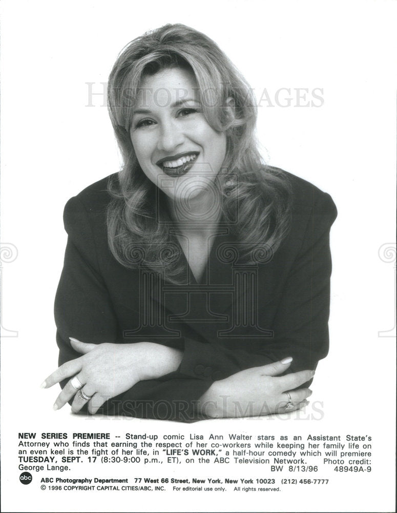 1996 Stand-up comic Lisa Ann Walter Stars Assistant State's Attorney - Historic Images