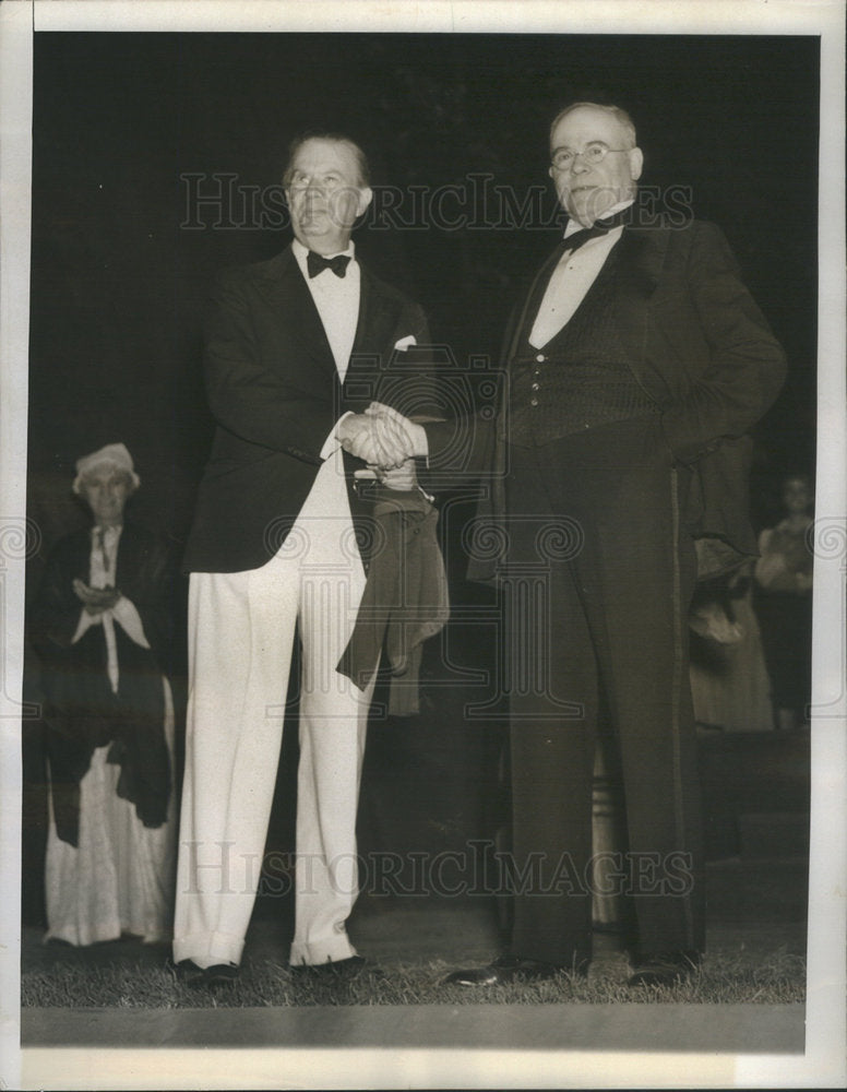 1936 Press Photo Edgar Lee Masters Playwright Author - Historic Images