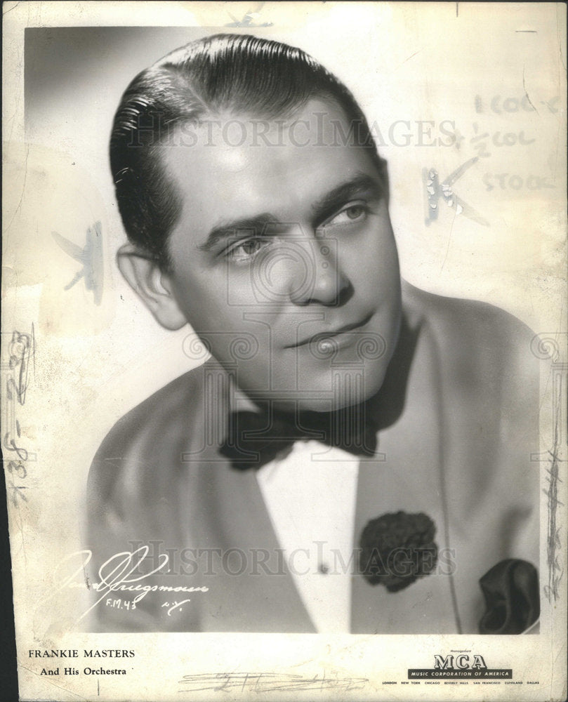 1944 Press Photo Frankie Masters Musician Orchestra Conductor - Historic Images