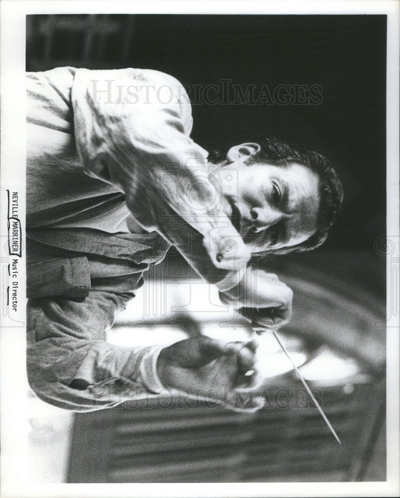 Press Photo Neville Marriner Musician Conductor - Historic Images