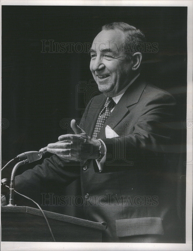 1971 US Commissioner Education Marland Speaking Marriot Inn - Historic Images