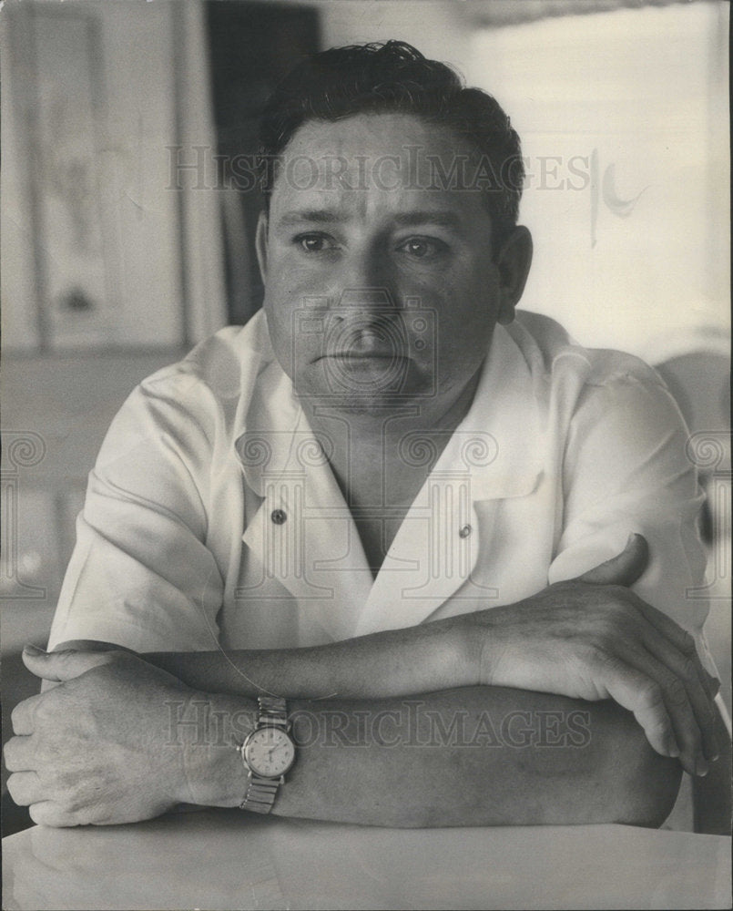 1960 Press Photo FRANCIS  INTERVIEWED  SUN-TIMES - Historic Images