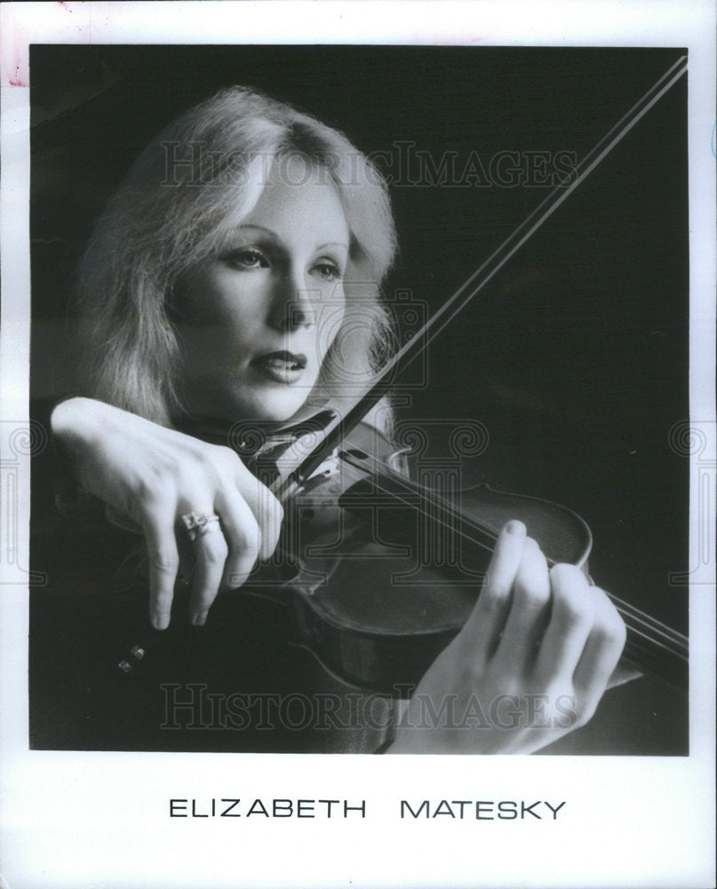 1979 Press Photo Elizabeth Matesky violinist - Historic Images