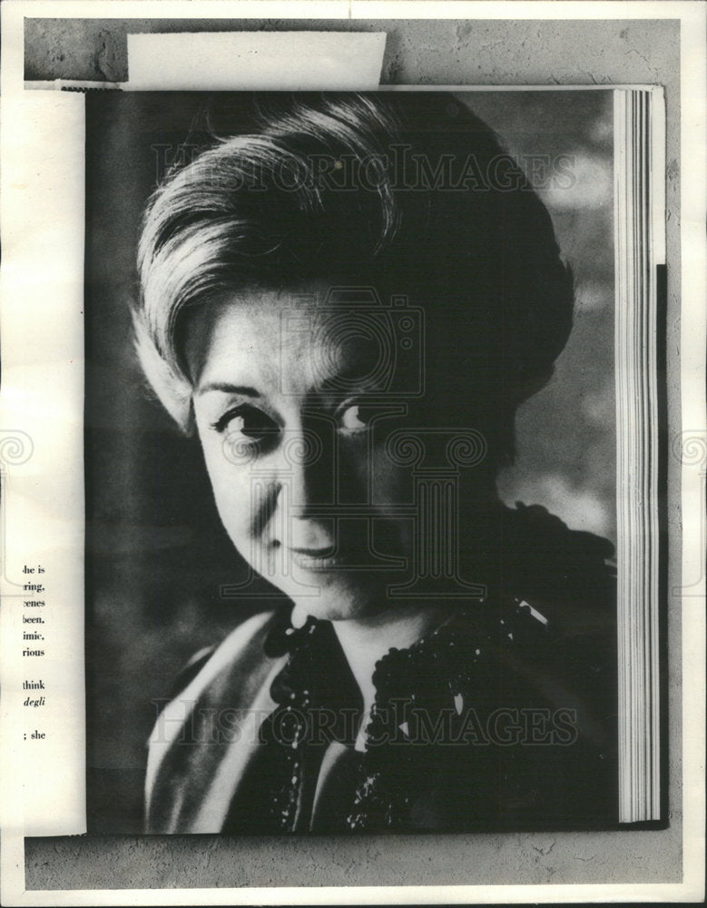 1966 of Italian film and stage actress Giuletta Masina - Historic Images