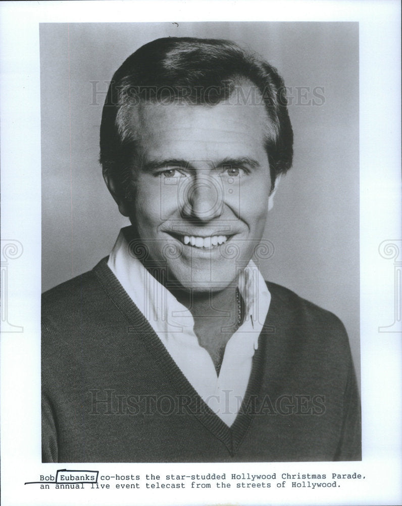 None Press Photo Bob Eubanks host the Hollywood Christmas Parade - Historic Images