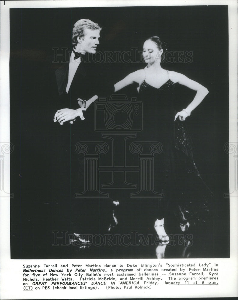 None Press Photo Peter Martins and Suzanne Farrell - Historic Images