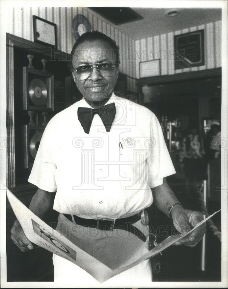 1979 Press Photo Hubert Maybell H And H Restaurant Soulfood - Historic Images
