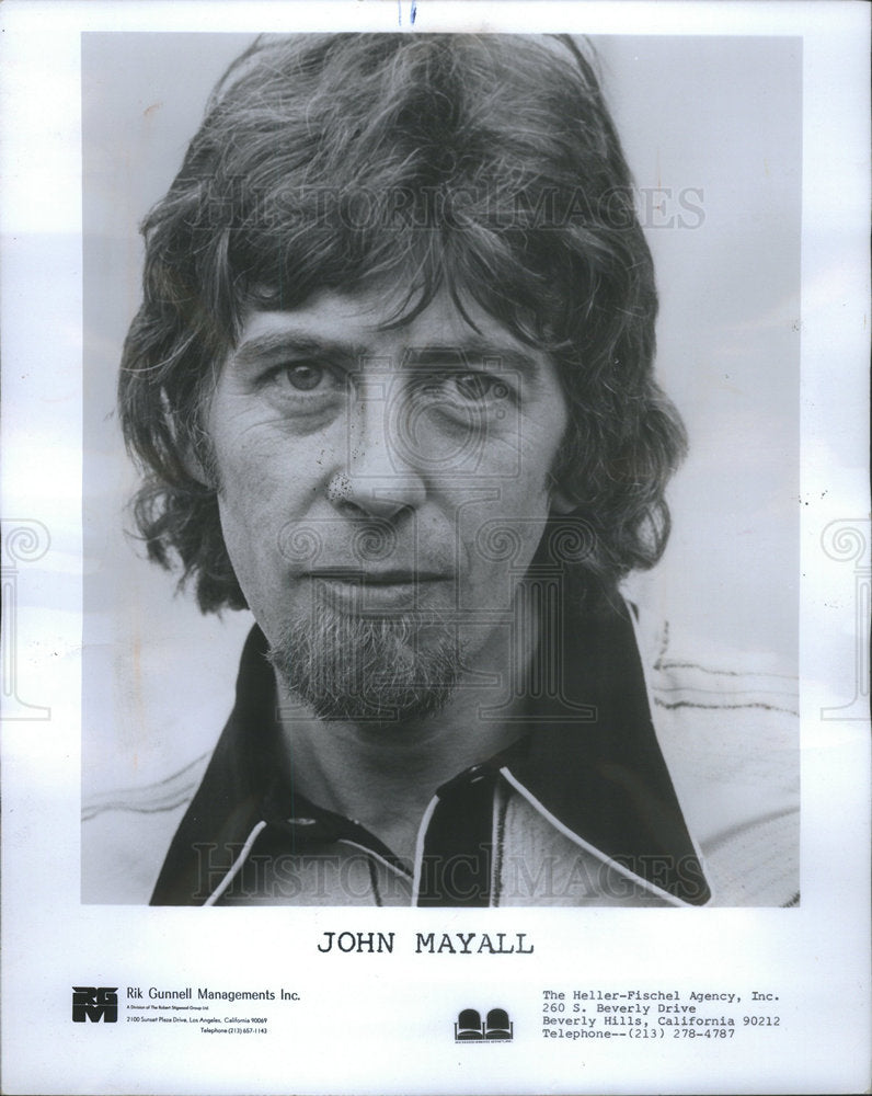 1973 British Blues man John Mayall - Historic Images