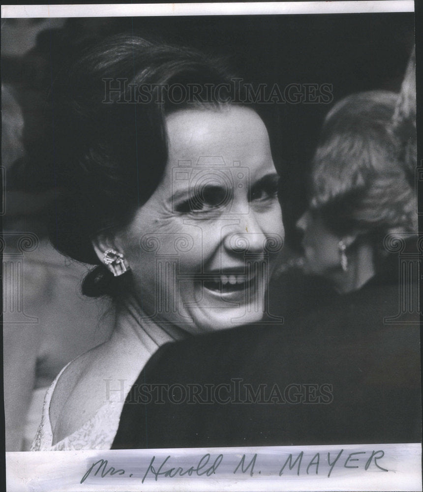 1967 Press Photo Gala Mrs. Harold M Mayer - Historic Images