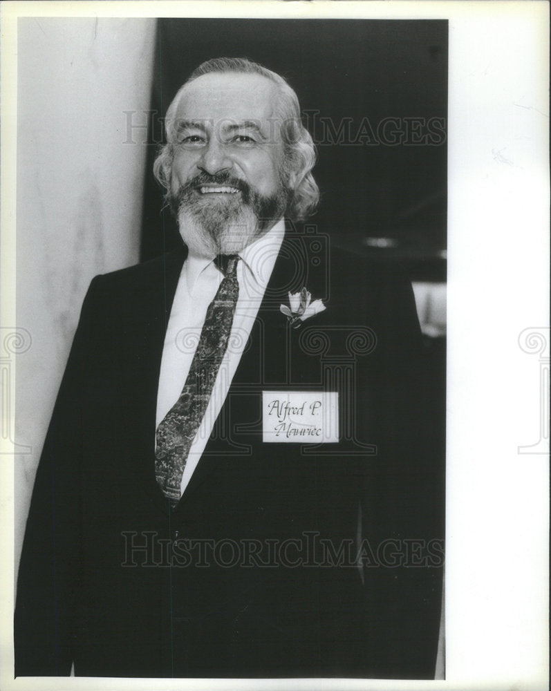 1984 Press Photo Artist Alfred Maurice Chicago Sun Times - Historic Images