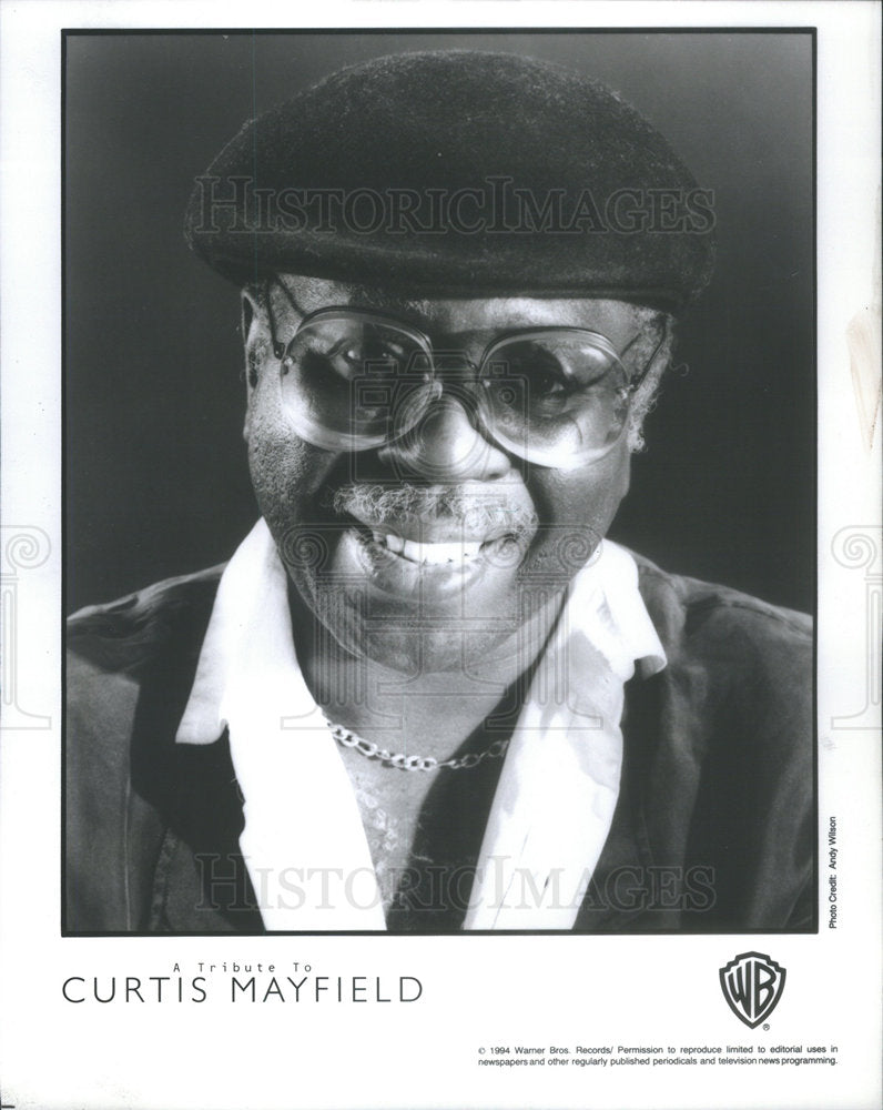 1994 Press Photo Curtis Mayfield, Soul Musician - RSC80563 - Historic Images