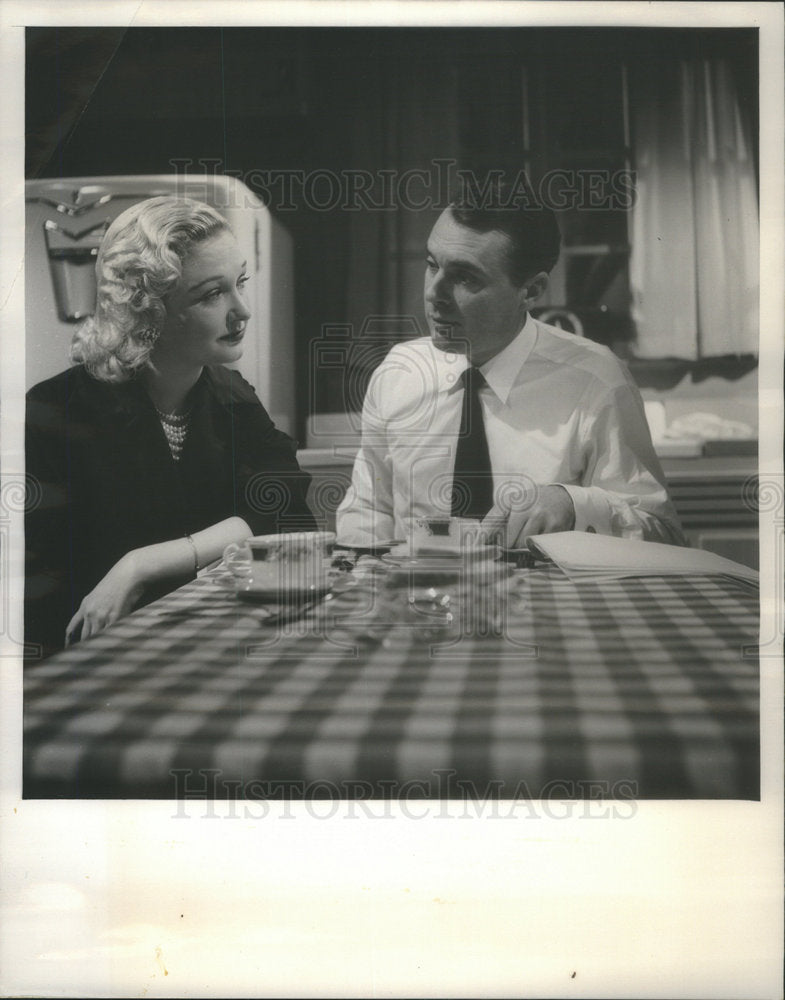 1955 Wendell Mayes, Playwright And Wife, Actress Phyllis Manning - Historic Images