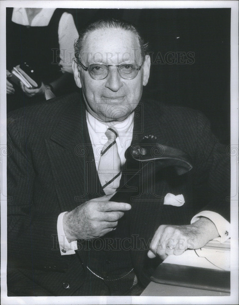 1955 Press Photo Jose Maza President UN General Assembly Press Conference - Historic Images