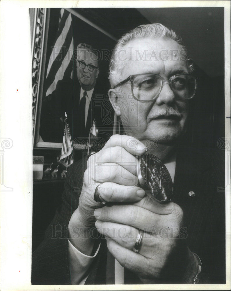 1986 Press Photo Aloysius Mazewski, Polish National Alliance - Historic Images