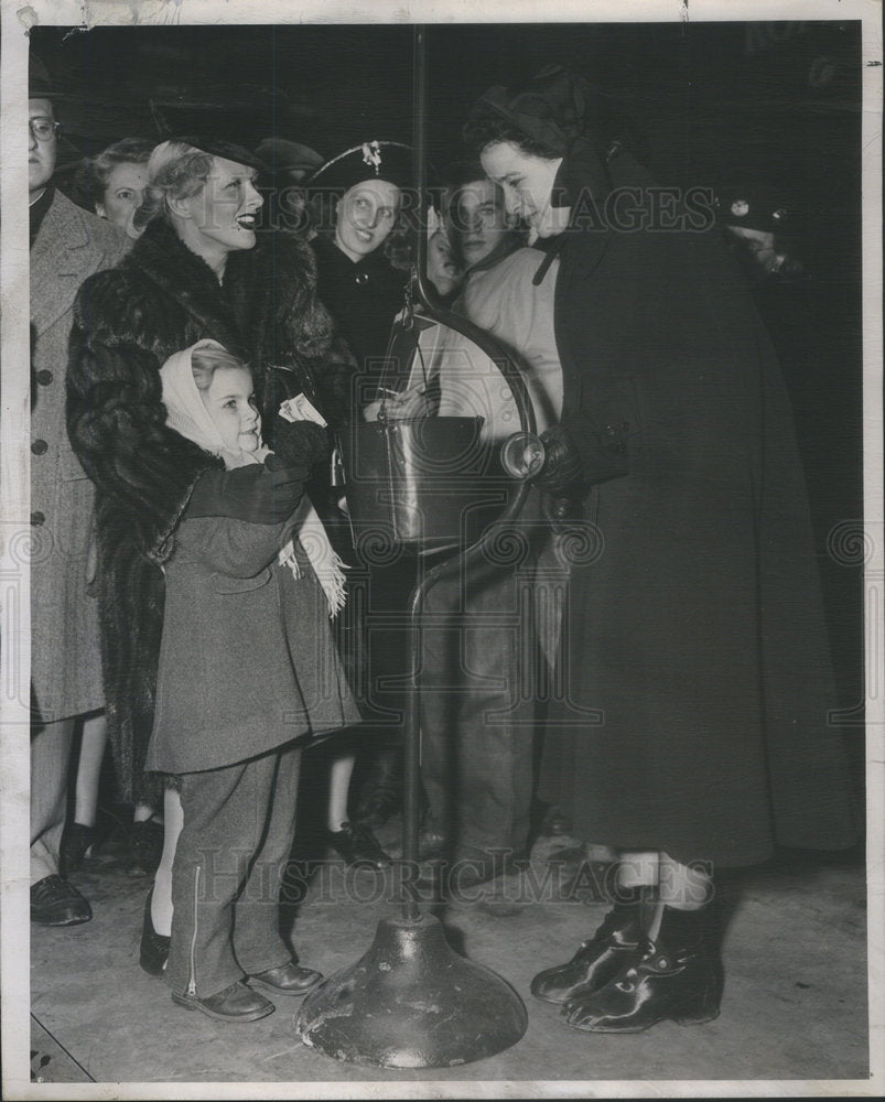 1947 Ilona Massey Actress Vera Srch Merna Zehm Salvation Army - Historic Images