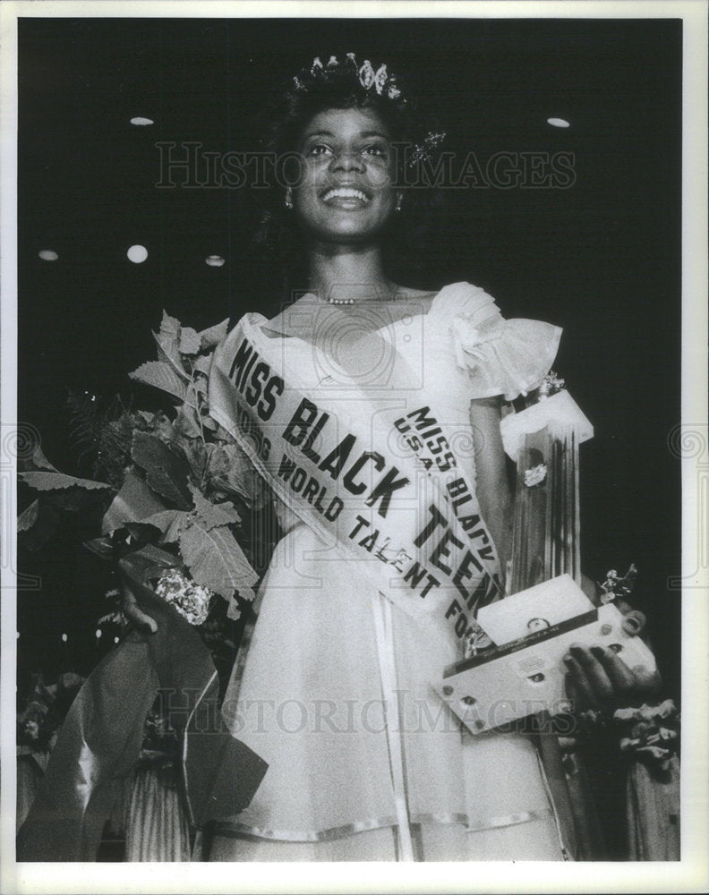 1983 Press Photo Teresa Mason, Miss Black Teenage USA - Historic Images