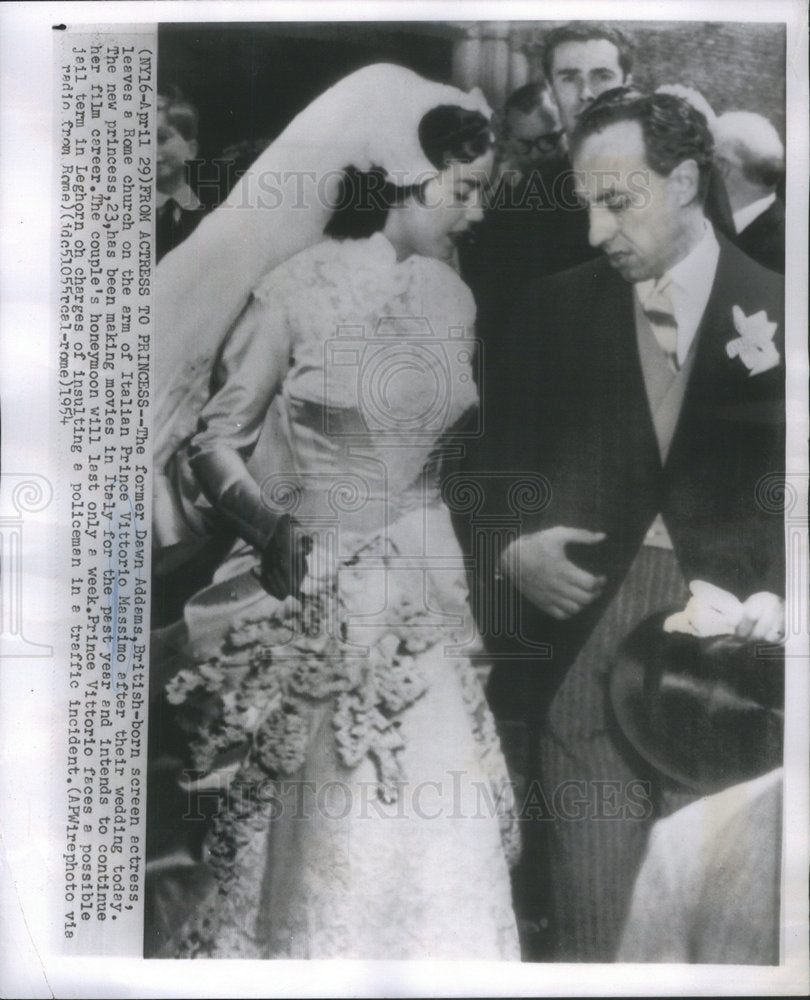 1954 Prince Vittorio Italian Royalty - Historic Images