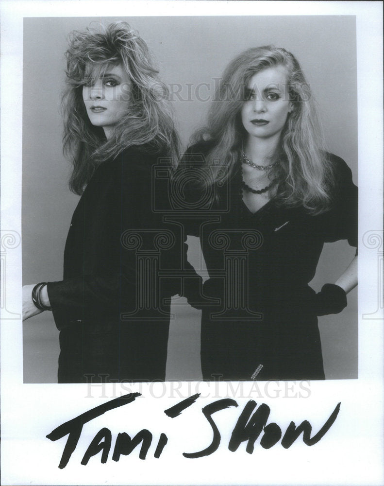 1986 Press Photo Tami Show American Pop Rock Band Musicians - Historic Images