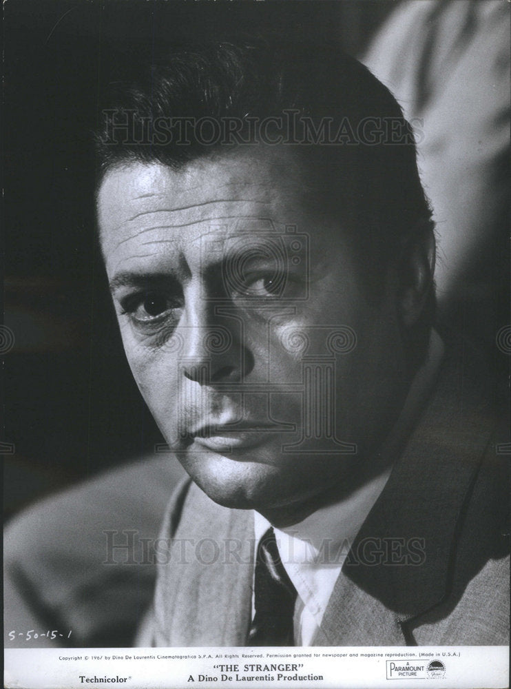 1968 Marcello Mastroianni Award Winning Actor Meursault Stranger - Historic Images